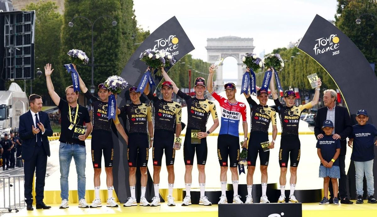 El Jumbo Visma se coronó como el mejor equipo del Tour de Francia
