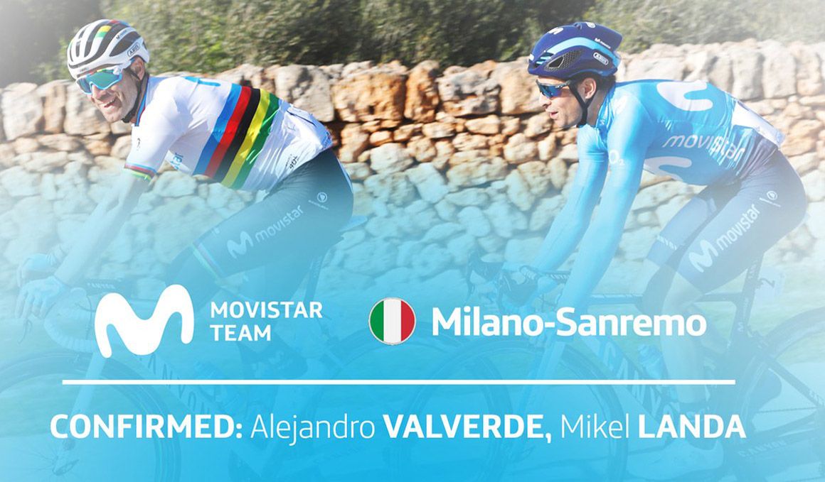 Movistar Team confirma que Valverde y Landa correrán la Milán-San Remo