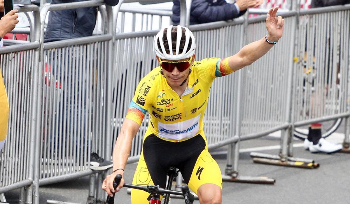 Miguel Ángel López en una imagen de la pasada Vuelta a Colombia