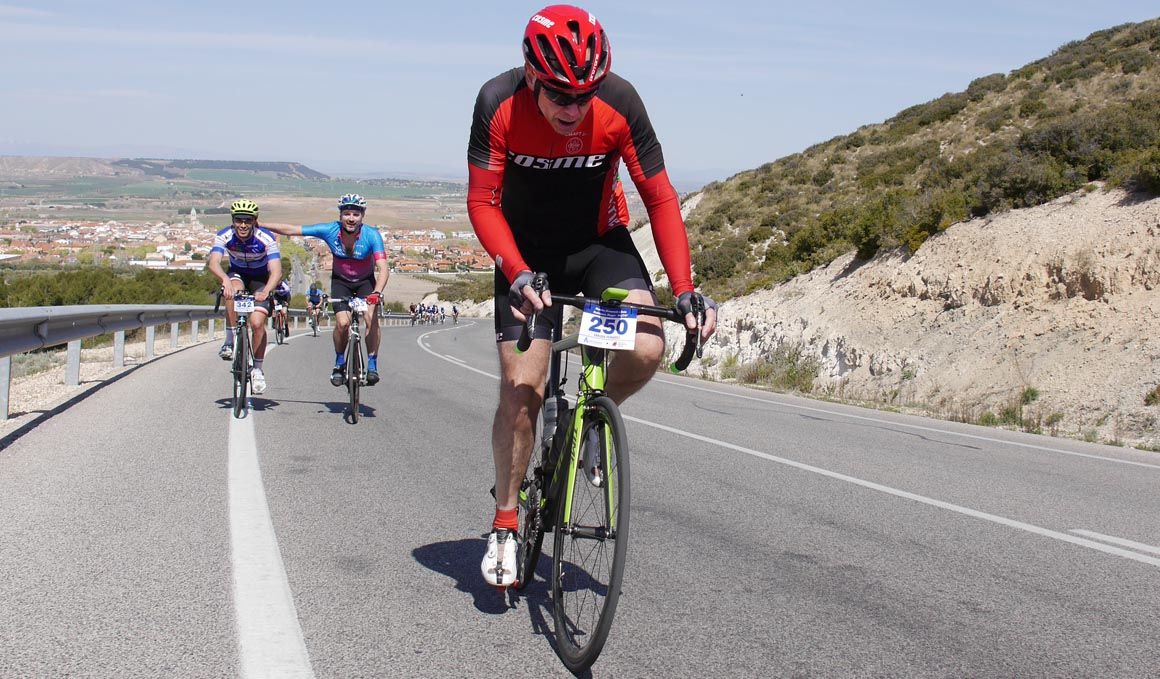Enrique Fernández en los primeros compases de la marcha ciclodeportiva