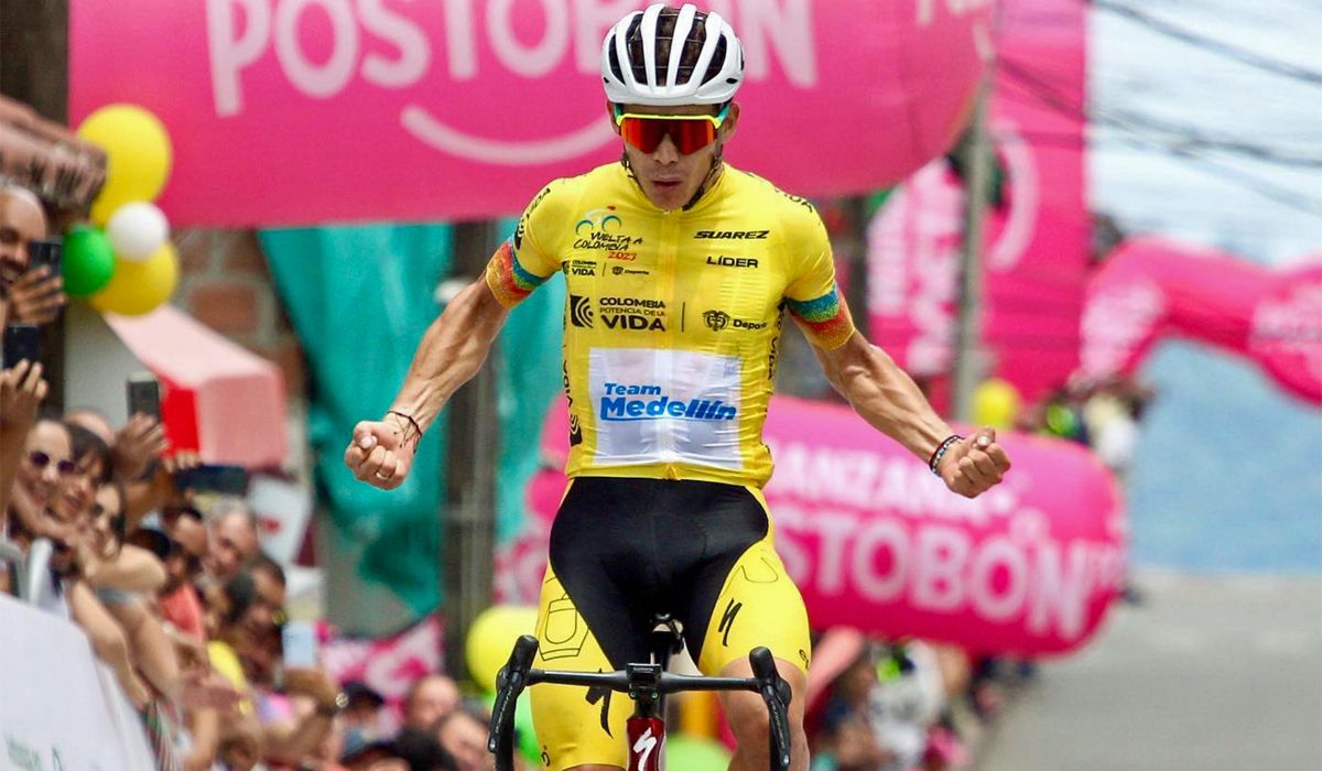 Miguel Ángel López en una imagen de la pasada Vuelta a Colombia
