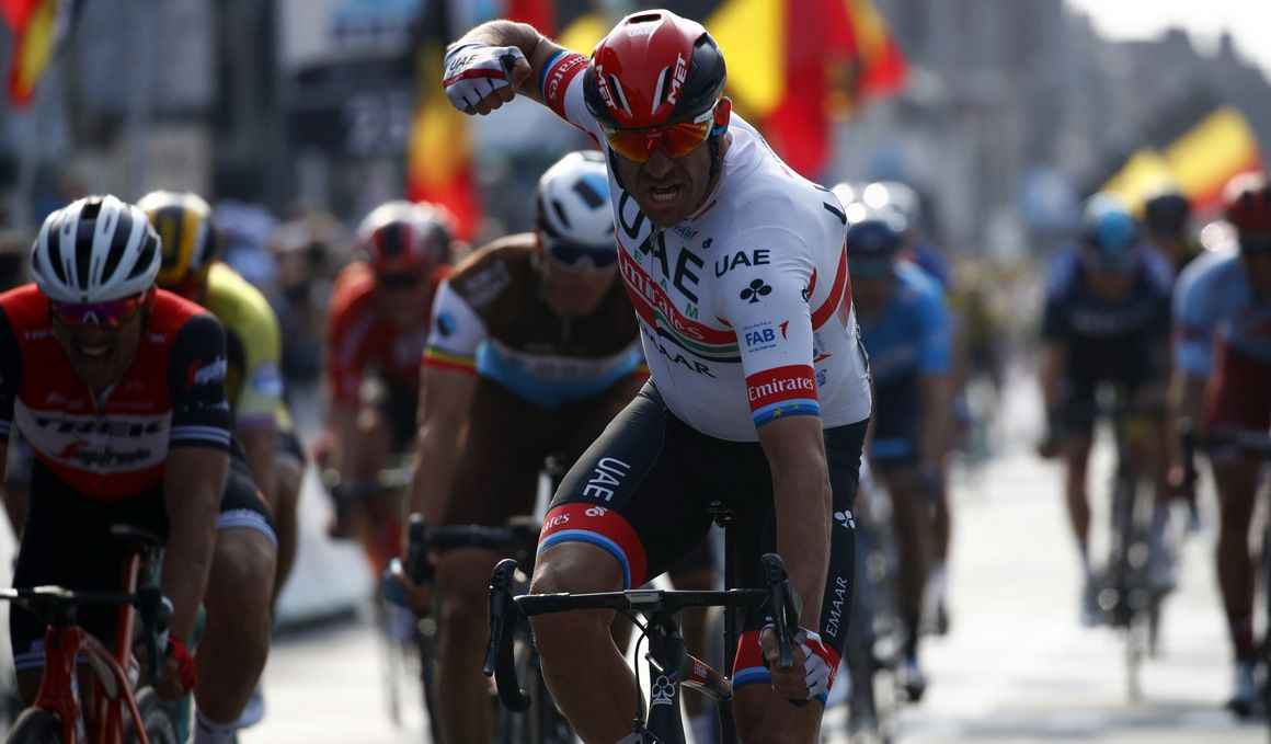 Kristoff, el más fuerte en el sprint de la Gante-Wevelgem