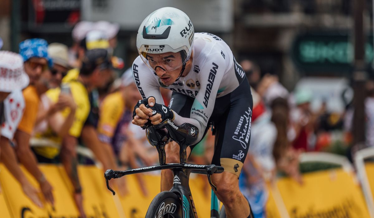 Pello Bilbao usando el acople Vision Metron TFE Pro en la contrarreloj del Tour de Francia