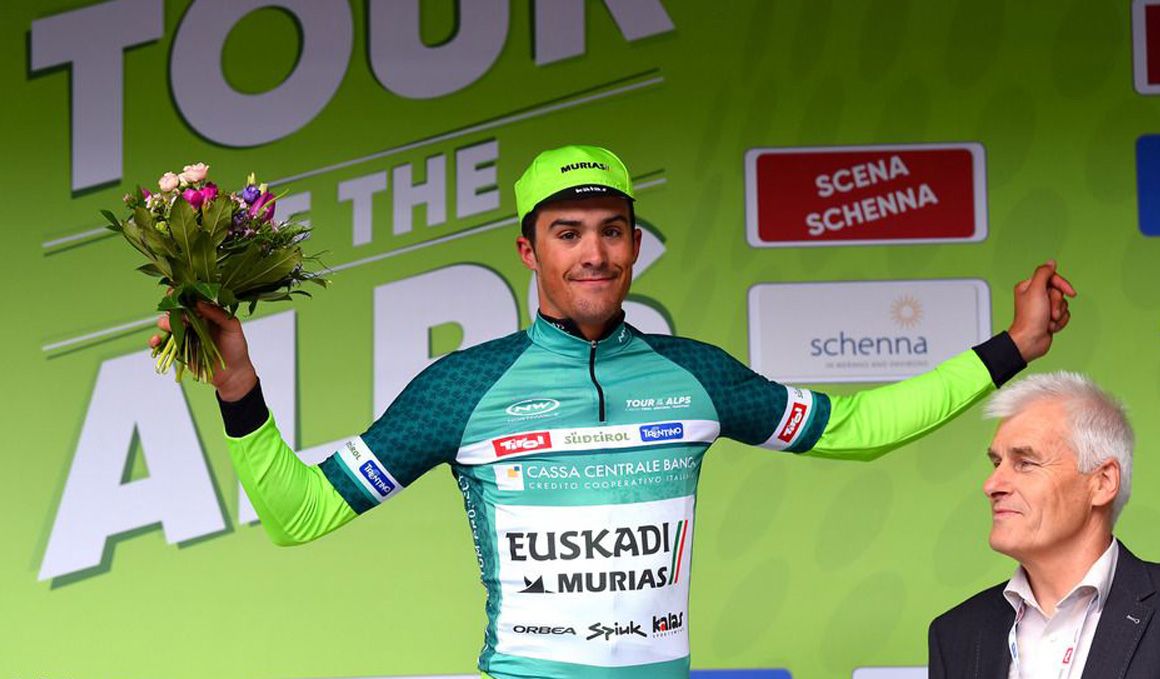 Sergio Samitier, líder de la Montaña en el Tour de los Alpes