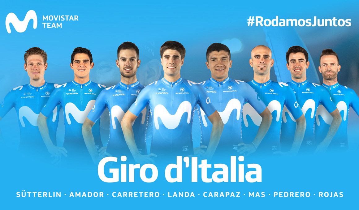 Landa y Carapaz liderarán al Movistar Team en el Giro 