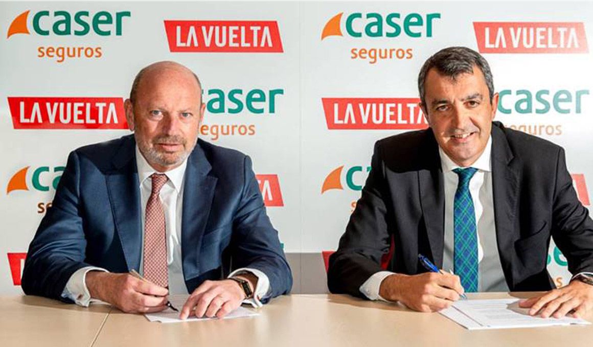 Fernando de Lorenzo (Secretario General de Caser) y Javier Guillén (Director General de La Vuelta). Foto: Nacho Ruibera