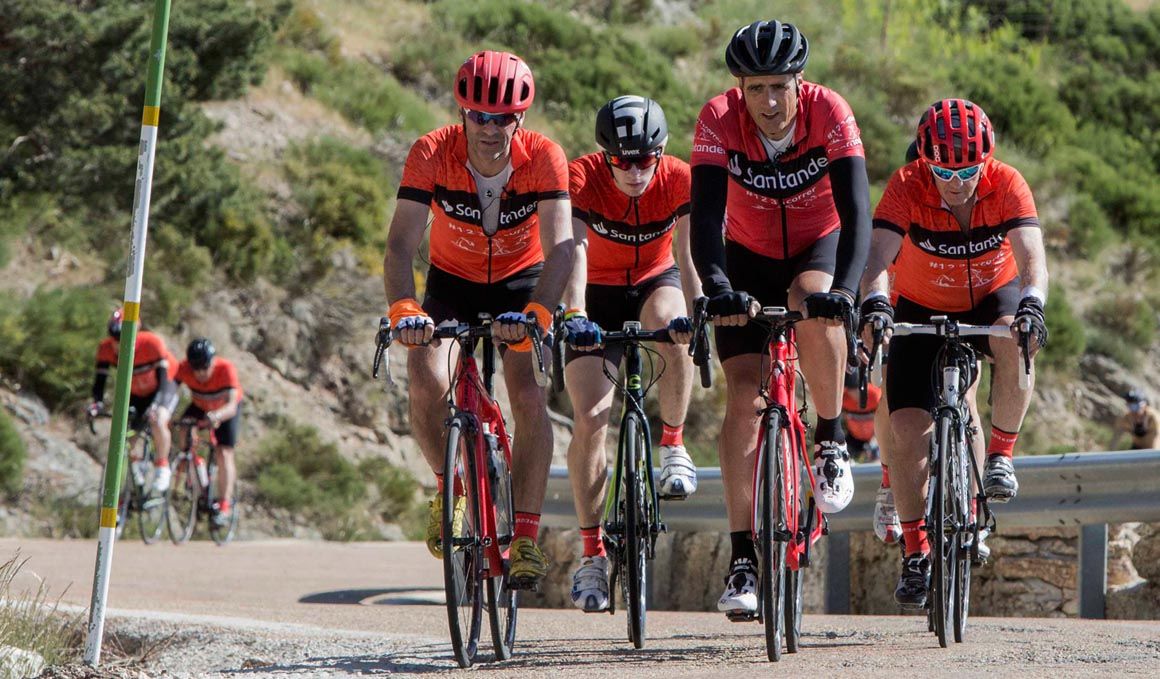 Encuentro con Indurain en una actividad de 123acorrer del Banco de Santander Encuentro con Indurain en una actividad de 123acorrer del Banco de Santander