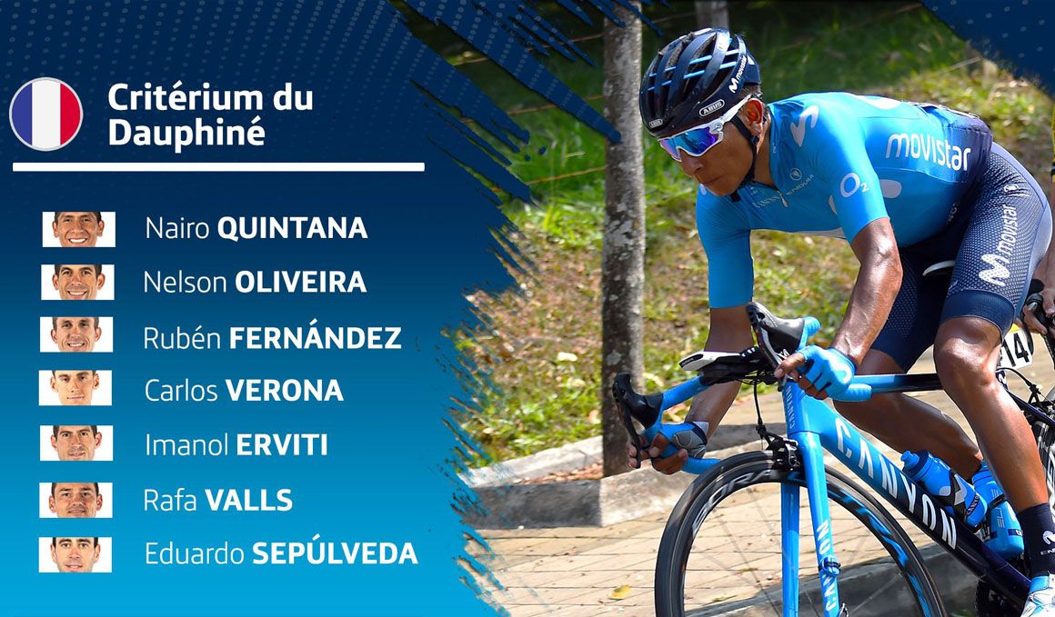 Quintana, al mando del Movistar en el Dauphiné