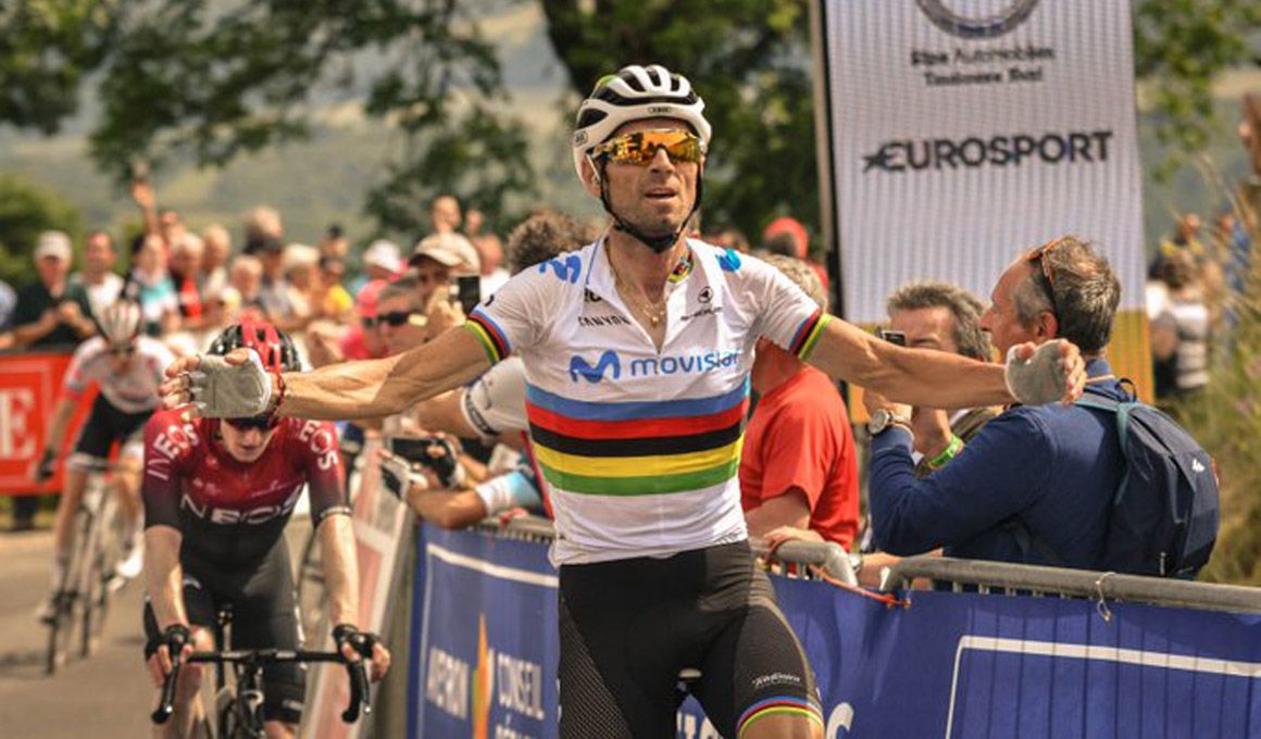 Valverde vuelve a lo grande y es el primer líder de la Ruta de Occitania 