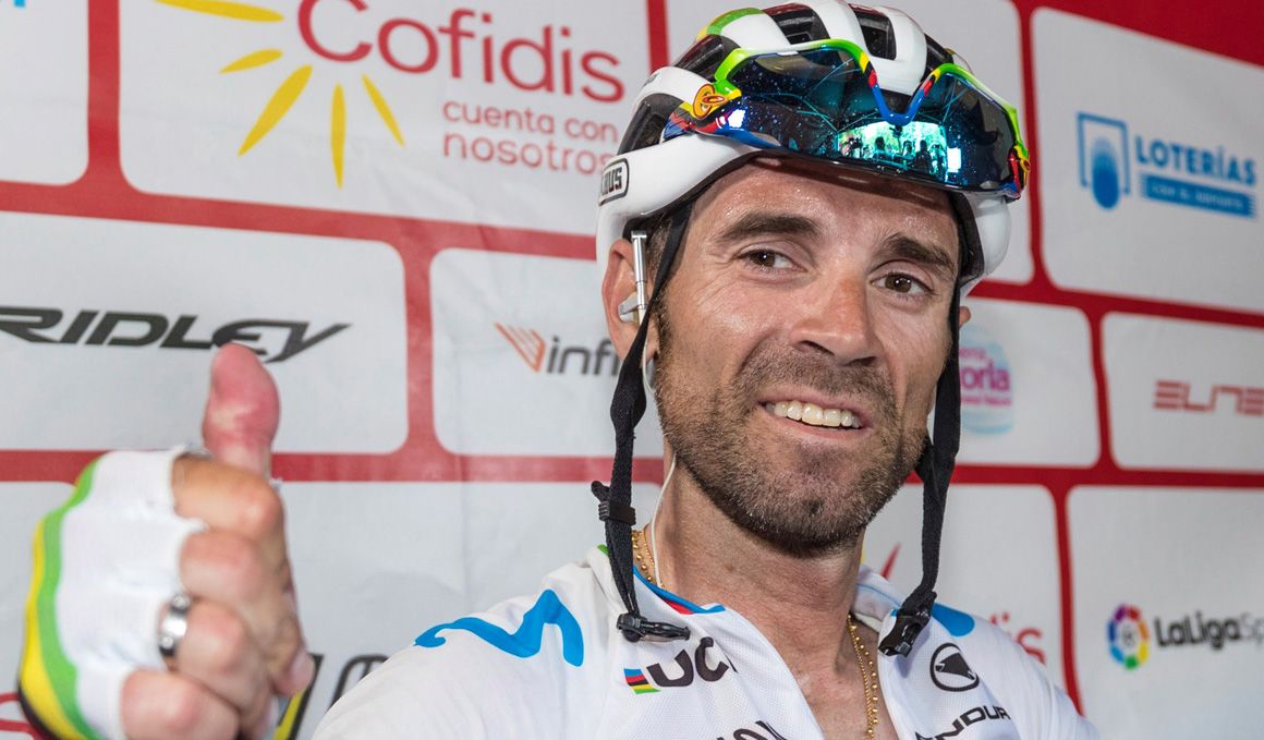 Valverde: "Es una pena que no se pueda disfrutar por ahora de este maillot"