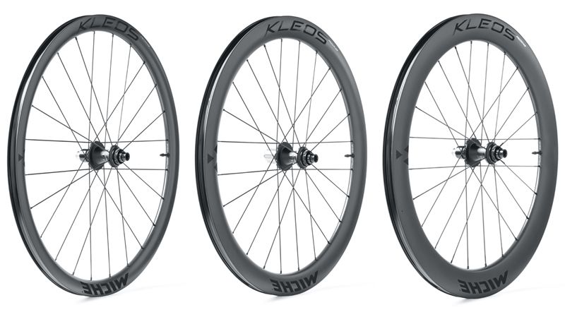 Las Miche Kleos RD están disponibles en tres perfiles, de 36, 50 y 62 mm Las Miche Kleos RD están disponibles en tres perfiles, de 36, 50 y 62 mm