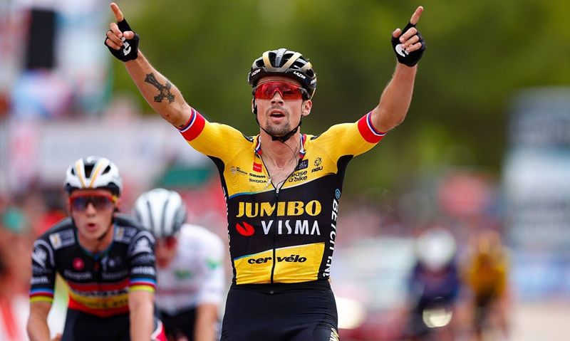 primoz roglic jumbo visma conquisto la octava etapa de la vuelta 23 primoz roglic jumbo visma conquisto la octava etapa de la vuelta 23