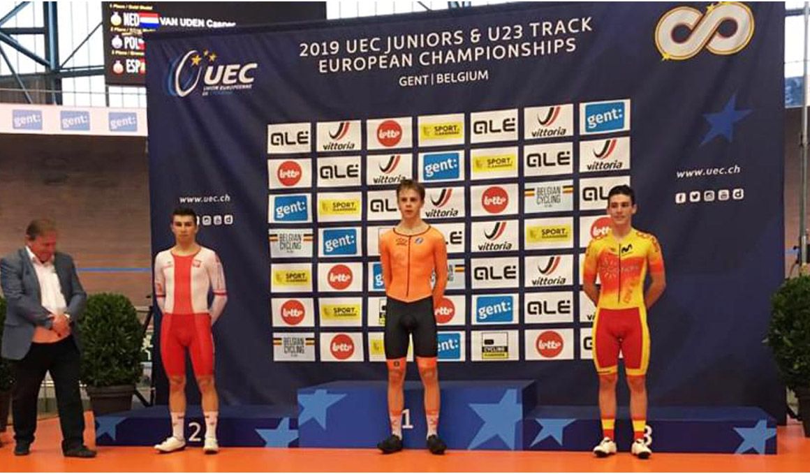 Javier Serrano, bronce europeo en el ómnium tras una gran exhibición final