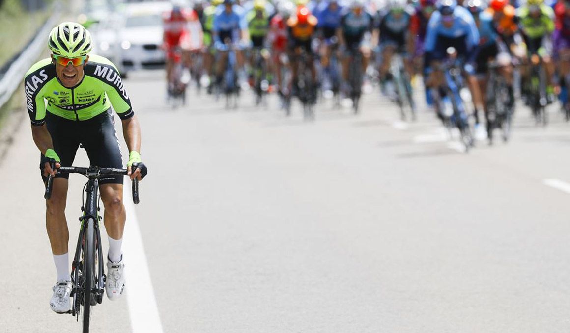 Sergio Samitier durante una etapa de la Vuelta a Aragón 2019. Foto: Photo Gomez Sports