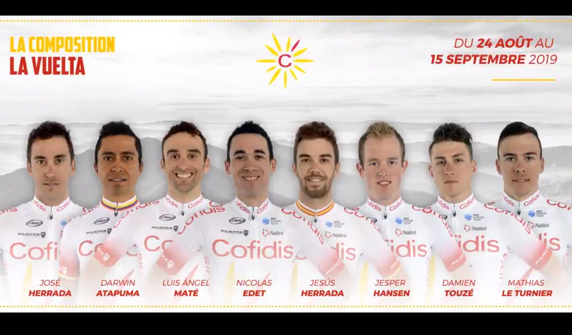 Cofidis anuncia su ocho para La Vuelta