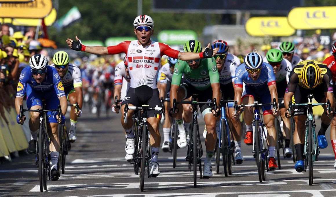 Caleb Ewan, primer sprinter que repite victoria en este Tour.Foto: Bettini Photo