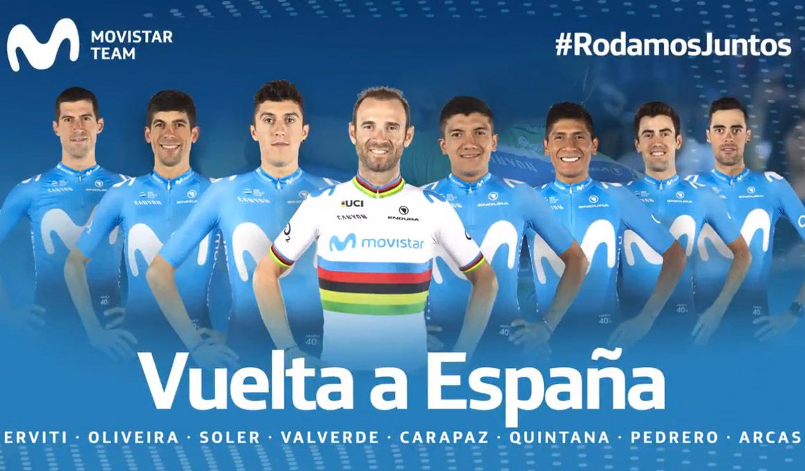 Carapaz, Quintana y Valverde lideran un potente Movistar Team para La Vuelta