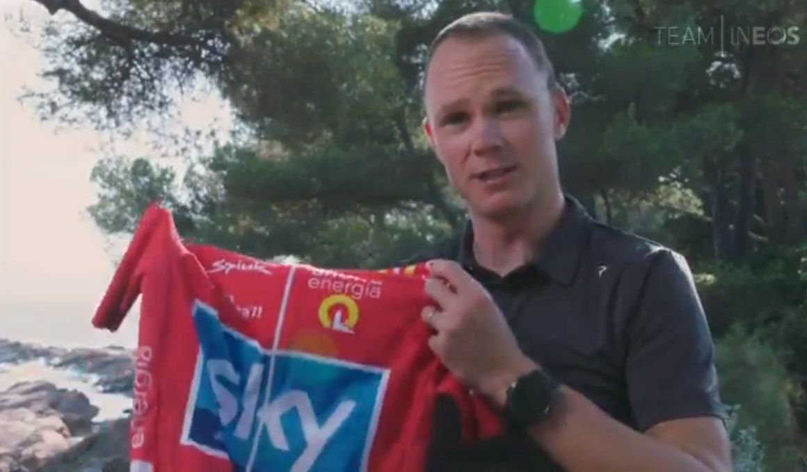 Froome recibe como "un tesoro" el maillot rojo de la Vuelta 2011