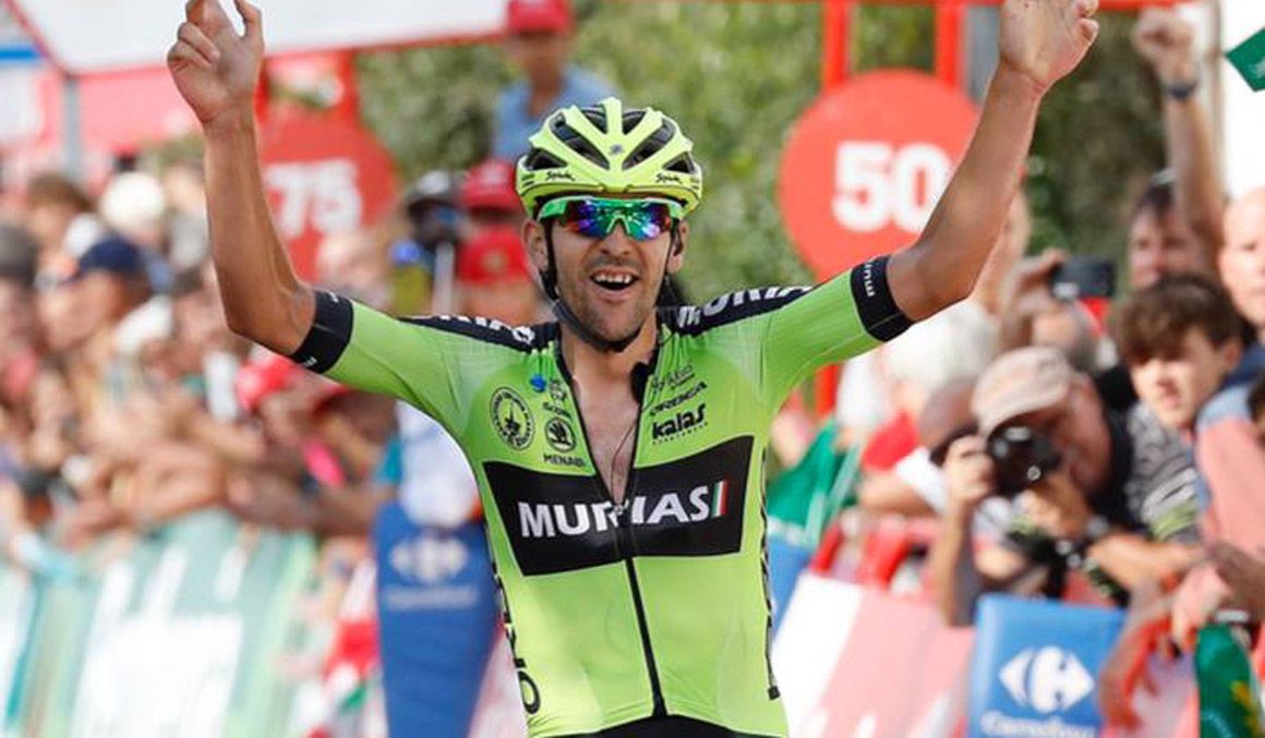 Mikel Iturria estrena palmarés culminando a lo grande una fuga. Foto: Photo Gomez Sport.