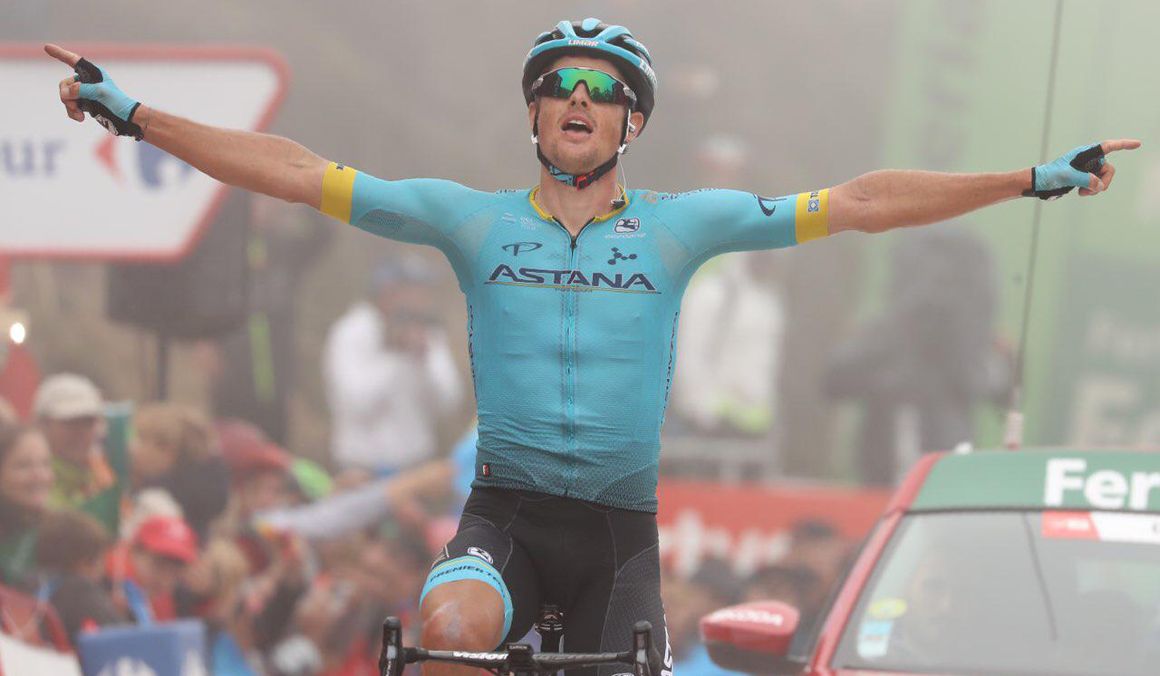 Fuglsang se estrena en una grande ganado en la cima de la Cubilla. Foto: Photo Gomez Sport. 