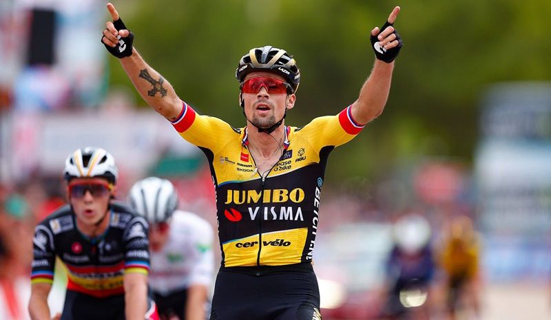 primoz roglic jumbo visma conquisto la octava etapa de la vuelta 23
