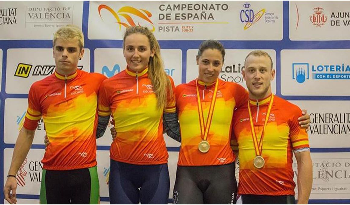Tania Calvo y Pepe Moreno conquistan dos oros en la jornada de sábado del nacional de pista