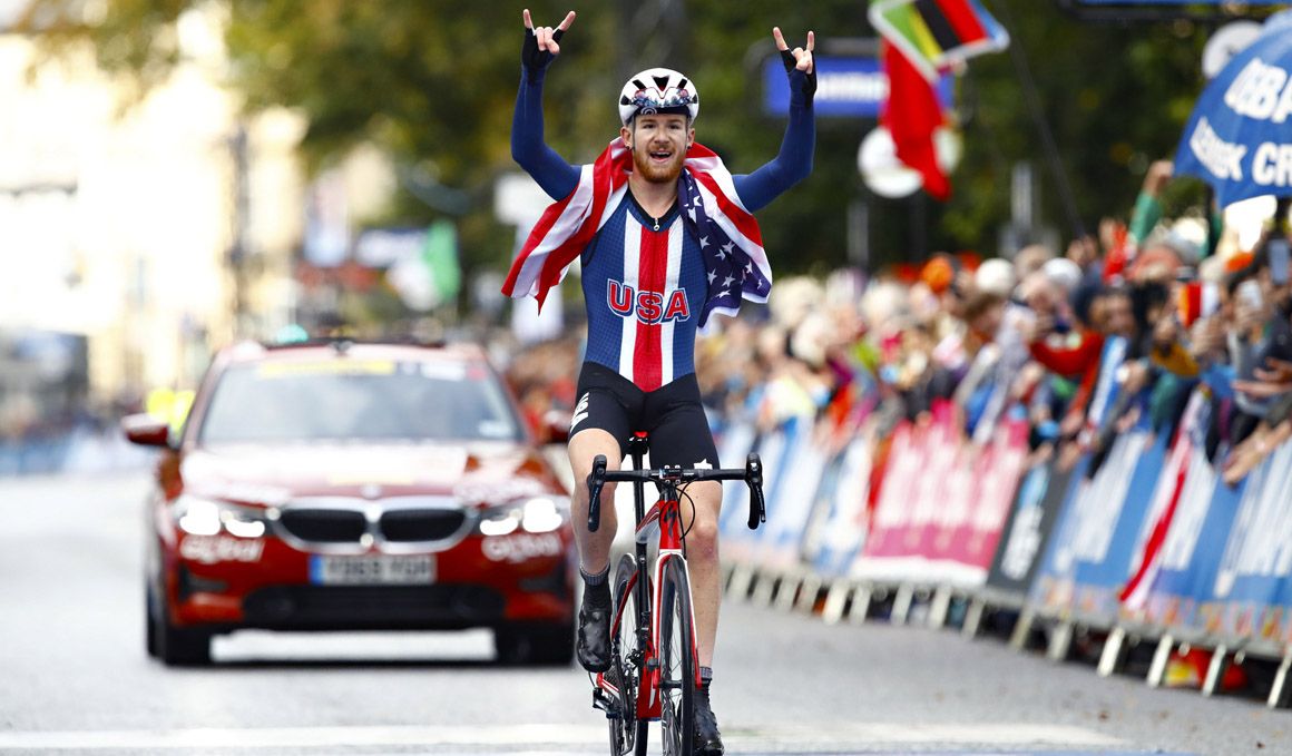 Quinn Simmons, campeón del Mundo Junior en ruta