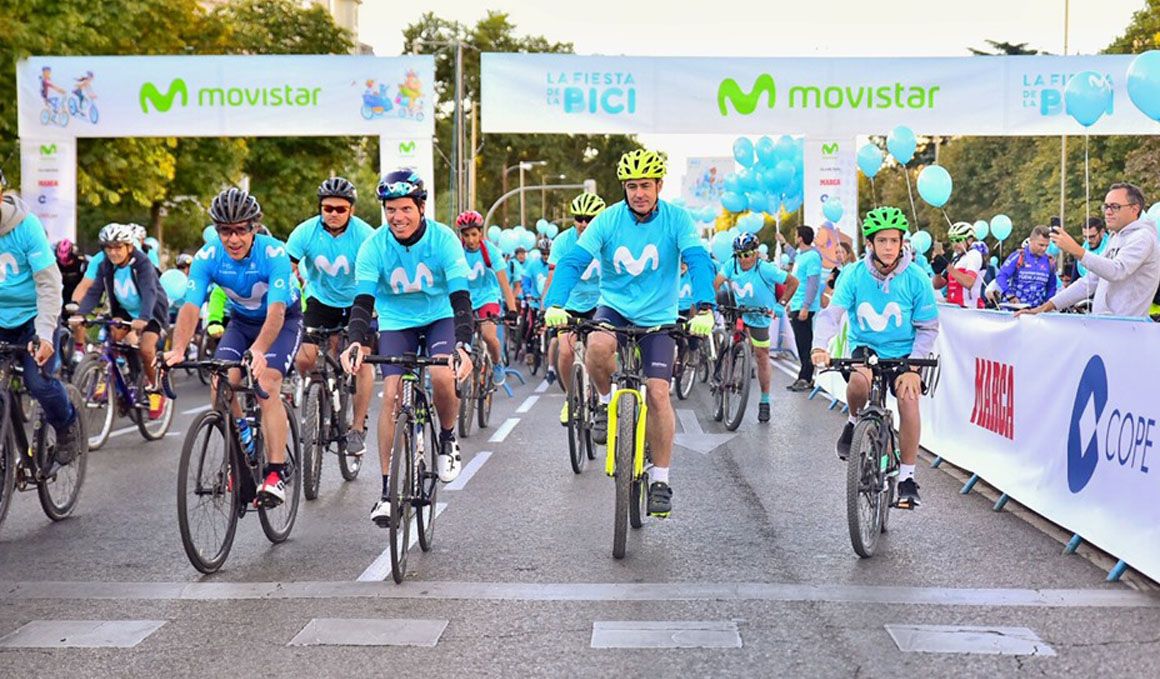 Los madrileños vuelven a disfrutar de la Fiesta de la Bici Movistar