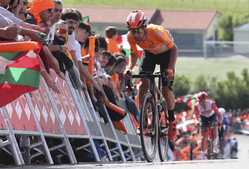 Mikel Bizkarra en una imagen de la Itzulia
