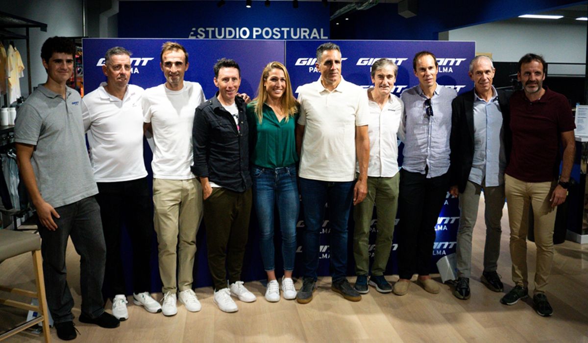 Mavi García, Induráin, Beloki y Horrillo inauguran la nueva tienda Giant Store Palma