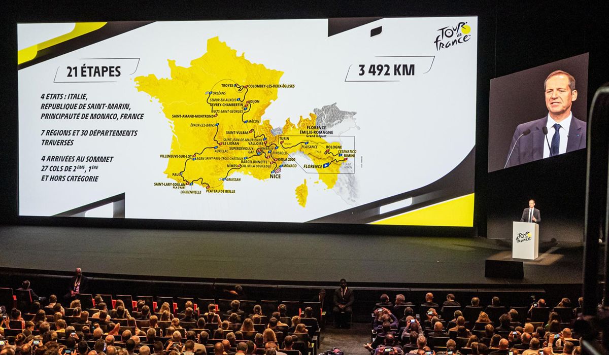 Una imagen de la presentación del recorrido del Tour de Francia 2024