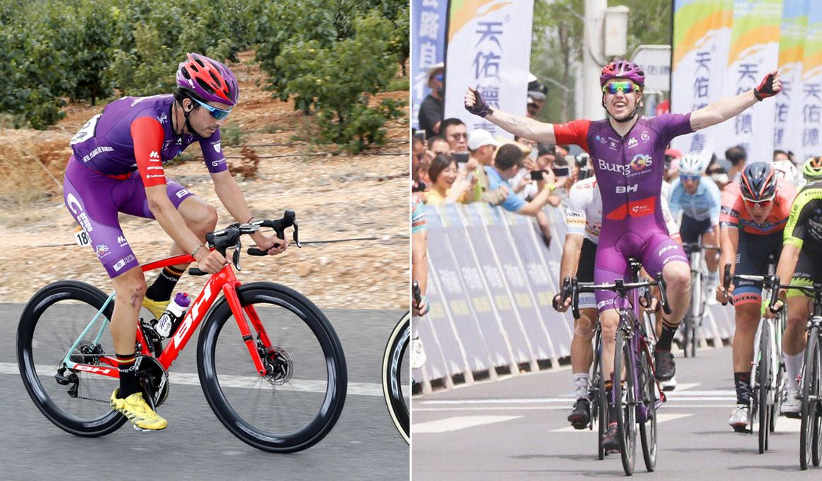 Jorge Cubero (izda) y Matthew Gibson (der) cierran la plantilla del Burgos-BH 2020. Fotos: Photo Gomez Sport / Tour of Qinghai Lake