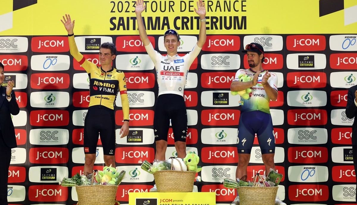 Podio de mucho nivel el del Critérium de Saitama Podio de mucho nivel el del Critérium de Saitama