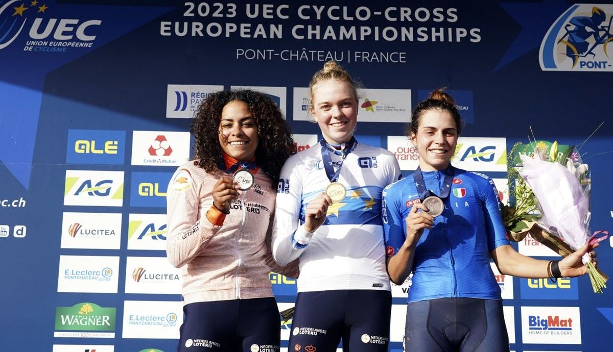 Podio femenino del Campeonato de Europa de Ciclocross Podio femenino del Campeonato de Europa de Ciclocross