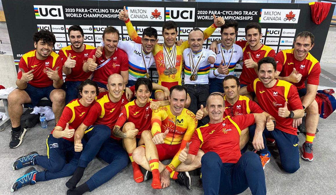La Selección de Ciclismo Adaptado en Pista cierra el Mundial con 10 medallas