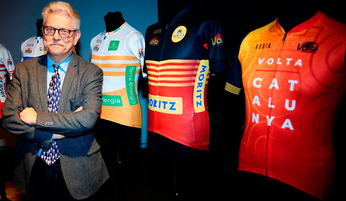 Ruben Peris, máximo responsable de la Volta a Catalunya, durante la presentación de los maillots de la 100ª edición, que finalmente no se ha podido disputar en las fechas previstas.   