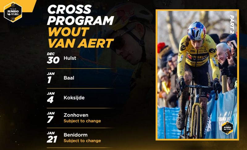 Van Aert programa carreras CX 2 Van Aert programa carreras CX 2