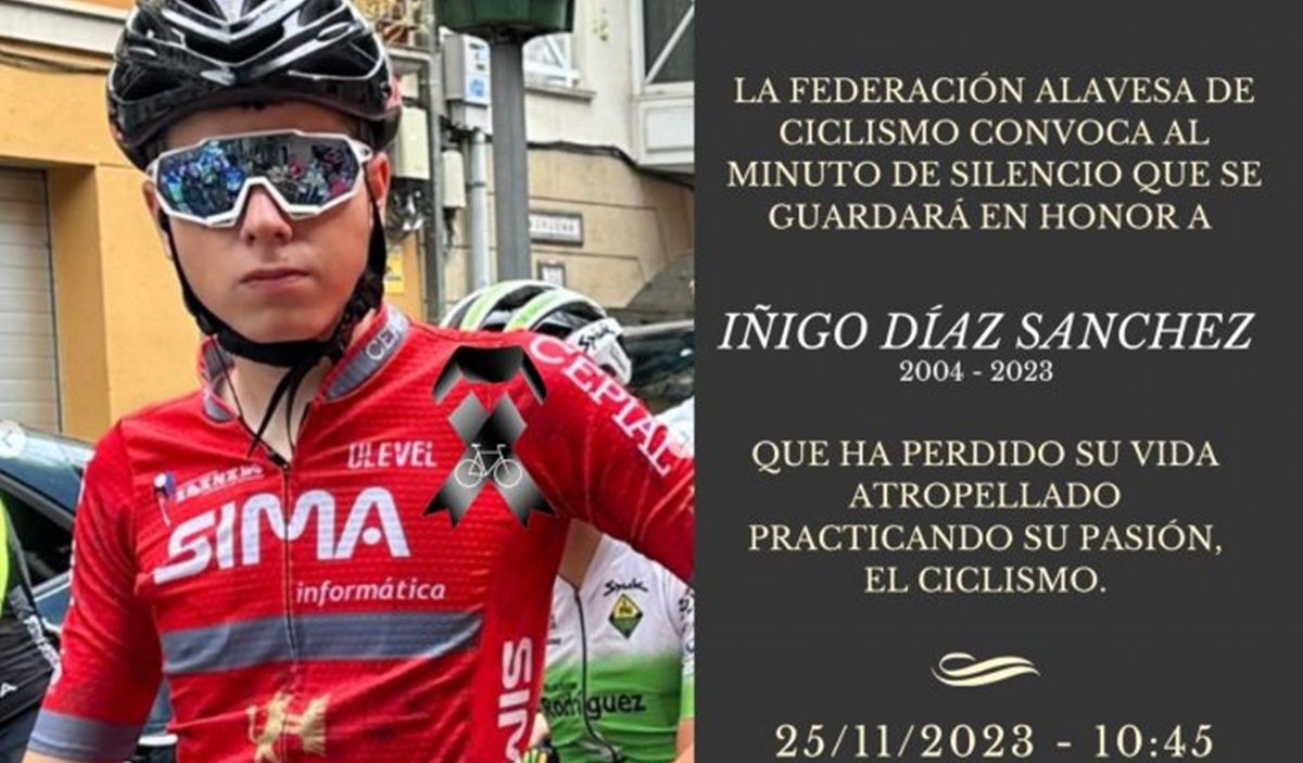 El ciclismo alavés llora el fallecimiento de Iñigo Díaz
