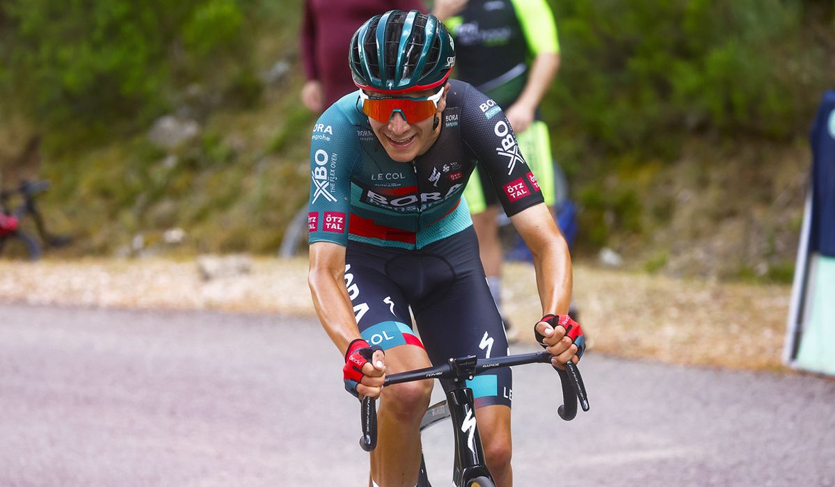 Cian Uijtdebroeks en una imagen de la pasada Vuelta a España