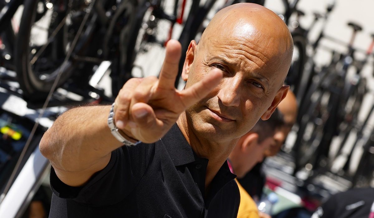 Joxean Fernandez, Matxin, en una imagen del pasado Giro de Italia