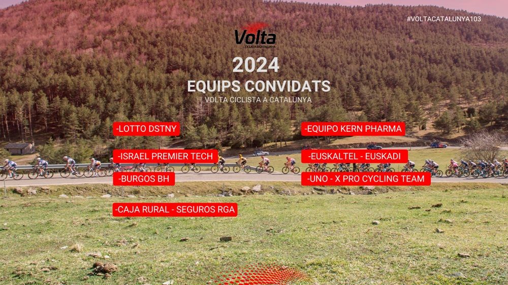 Confirmados todos los equipos que tomarán parte en la Volta Catalunya 2024.