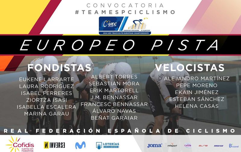 Seleccion española pista convocatoria