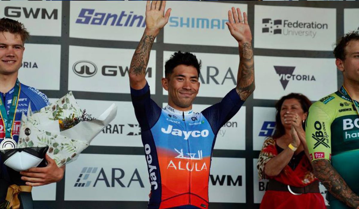 Caleb Ewan se estrena con el Jayco AlUla imponiéndose en el critérium del Campeonato de Australia