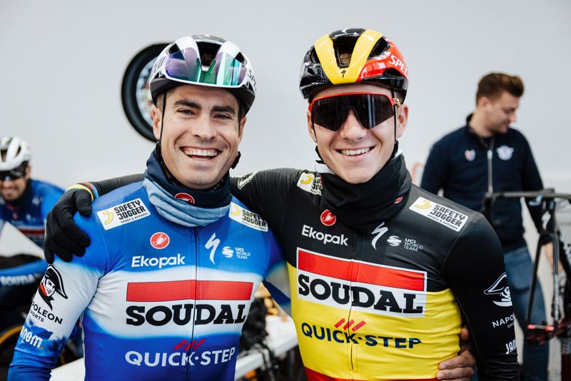 Mikel Landa y Remco Evenepoel Mikel Landa y Remco Evenepoel