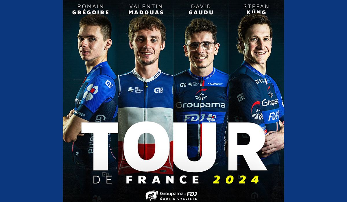 Groupama-FDJ confirmó sus primeros ciclistas para el Tour 2024