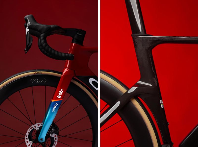 Detalles de la Orbea Orca Aero personalizada para el Lotto Dstny