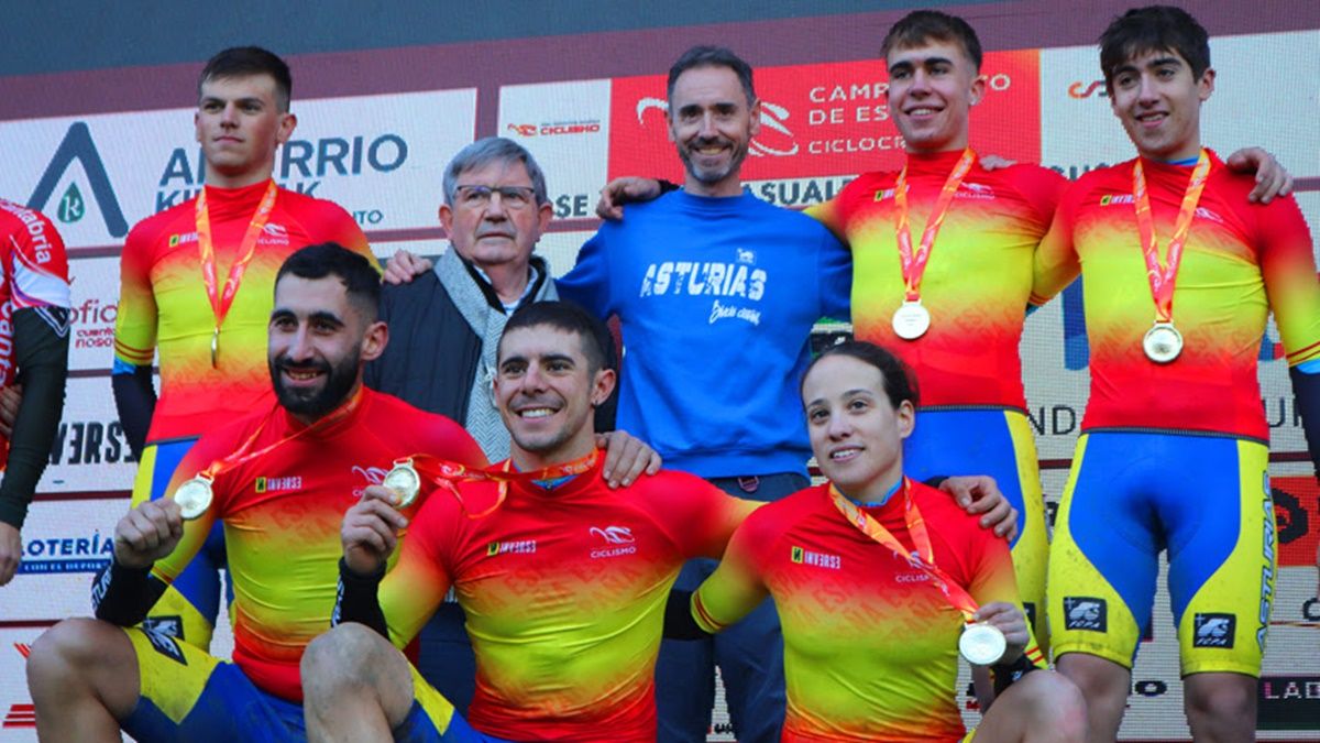 Asturias, campeona de España de Team Relay en el nacional de Ciclocross de Amurrio 2024