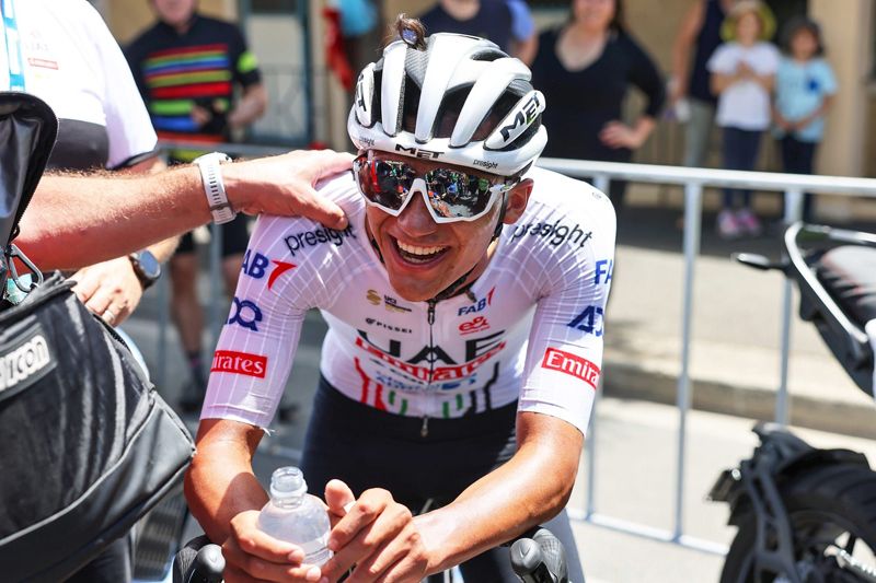 Isaac del Toro, pletórico tras lograr su primera victoia en el WorldTour