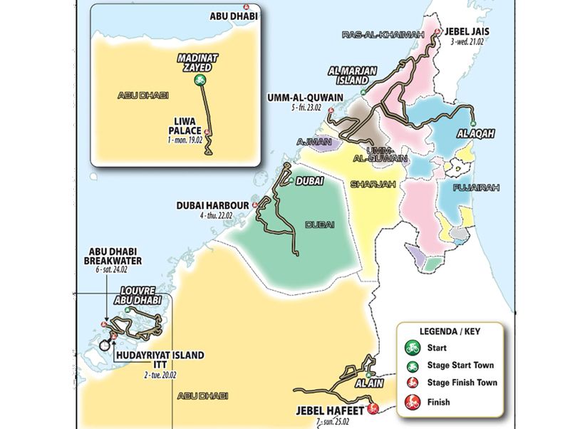 recorrido UAE Tour