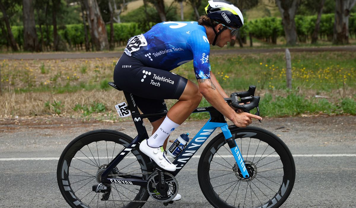 Iván García Cortina, del Movistar Team, en una imagen del Tour Down Under que se está celebrando en Australia. 